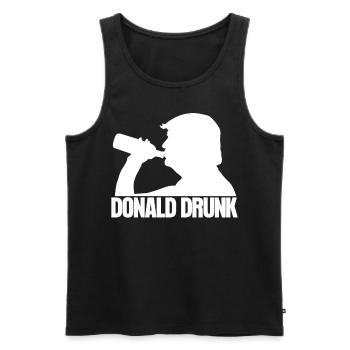 Alcool à boire de la bière - Débardeur bio Premium Homme - noir - Devant - Michal (187cm)
