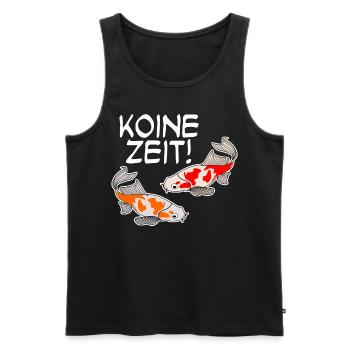 Koi Karpfen Keine Zeit Kois - Männer Premium Bio Tank Top - Schwarz - Vorne - Michal (187cm)