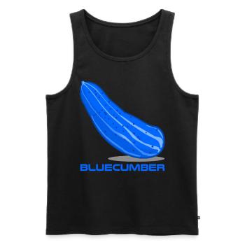 Blaue Gurke Bluecumber Gurken - Männer Premium Bio Tank Top - Schwarz - Vorne - AI Model Male 178 light (178cm)