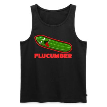 Sick cucumber flucumber cucumbers - Men's Premium Organic Tank Top - black - Front - AI Model Male 178 light (178cm)