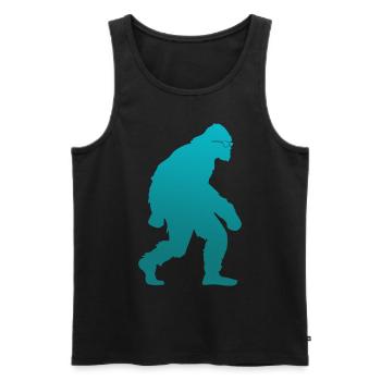 Bigfoot Sasquatch with sunglasses - Men's Premium Organic Tank Top - black - Front - Michal (187cm)