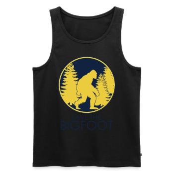 Bigfoot Sasquatch - Men's Premium Organic Tank Top - black - Front - Michal (187cm)