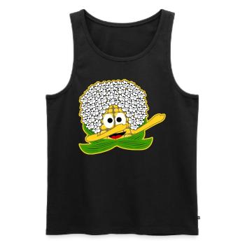 Mais Dab Dabbing Popcorn - Männer Premium Bio Tank Top - Schwarz - Vorne - Michal (187cm)