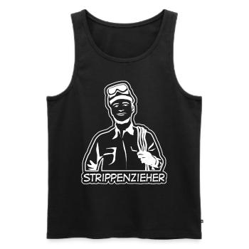 Elektriker Elektroniker Elektromeister - Männer Premium Bio Tank Top - Schwarz - Vorne - Michal (187cm)