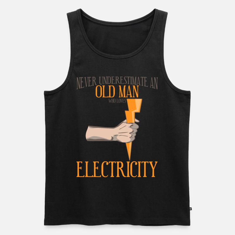 Electrician Electronics Technician Electrical Engineering - Men's Premium Organic Tank Top - black