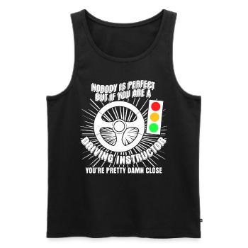 Driving instructor Saying joke driving school - Men's Premium Organic Tank Top - black - Front - Michal (187cm)