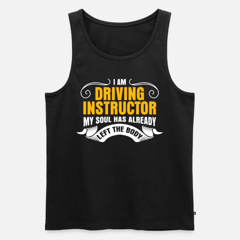 Driving Instructor Fahrschule - Männer Premium Bio Tank Top - Schwarz