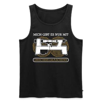 Drechseln Drechselbank Drechsler - Männer Premium Bio Tank Top - Schwarz - Vorne - Michal (187cm)