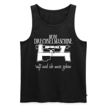 Drechseln Tischler Drechsler - Männer Premium Bio Tank Top - Schwarz - Vorne - Michal (187cm)