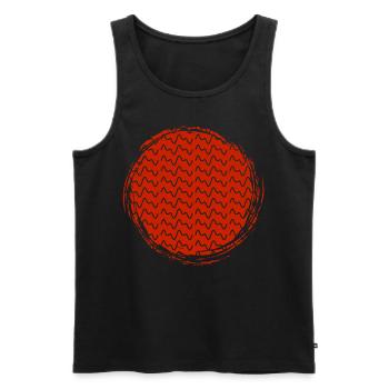 Synth Synthesizer Waveform Synthesizers - Männer Premium Bio Tank Top - Schwarz - Vorne - AI Model Male 178 light (178cm)