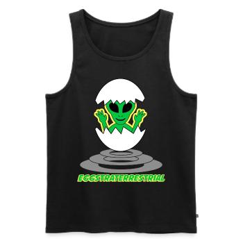 Alien Eggs Extraterrestrial Chicken Egg - Men's Premium Organic Tank Top - black - Front - Michal (187cm)