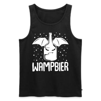 Fettes Vampir Bier - Männer Premium Bio Tank Top - Schwarz - Vorne - Michal (187cm)