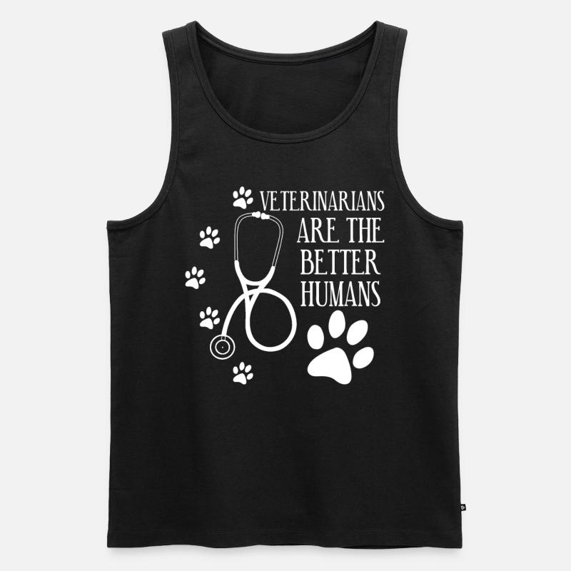 Veterinarian Veterinary Veterinary Practice - Men's Premium Organic Tank Top - black