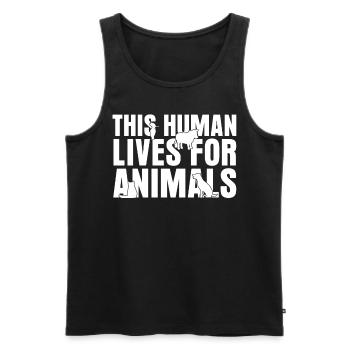 Tierarzt Tiermedizin Veterinär - Männer Premium Bio Tank Top - Schwarz - Vorne - Michal (187cm)
