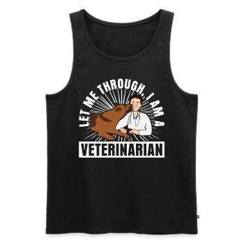 Veterinarian Veterinary Veterinary Medicine - Men's Premium Organic Tank Top - black - Front - AI Model Male 178 light (178cm)