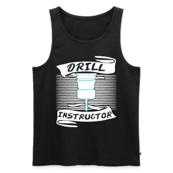Chipper drill drill - Men's Premium Organic Tank Top - black - Front - AI Model Male 178 light (178cm)