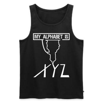 Cutting machine operator CNC machinist - Men's Premium Organic Tank Top - black - Front - AI Model Male 178 light (178cm)
