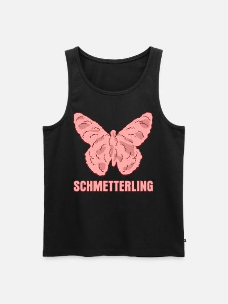 Hackfleisch Schmetterling Mett - Männer Premium Bio Tank Top - Schwarz