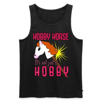 Hobby Horse Hobbyhorse - Débardeur bio Premium Homme - noir - Devant - AI Model Male 178 light (178cm)