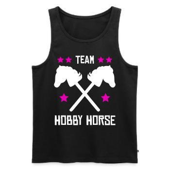 Hobby Horse Team Hobby Horsing - Débardeur bio Premium Homme - noir - Devant - AI Model Male 178 light (178cm)