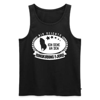 Ringkøbing Fjord Dänemark - Männer Premium Bio Tank Top - Schwarz - Vorne - AI Model Male 178 light (178cm)