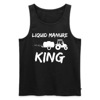 Farmer Farmers Driving manure Farmer - Men's Premium Organic Tank Top - black - Front - Michal (187cm)