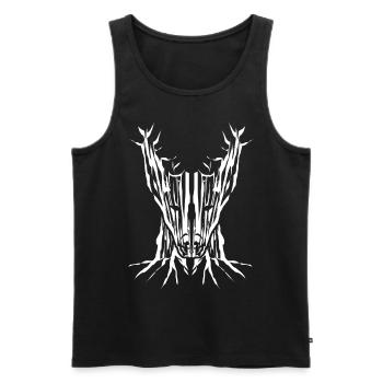 Shepherd Dogs White Shepherd Dog - Men's Premium Organic Tank Top - black - Front - AI Model Male 178 light (178cm)