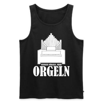 Orgel Orgelspieler Orgelbauer Organist - Männer Premium Bio Tank Top - Schwarz - Vorne - Michal (187cm)