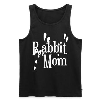 Rabbit Mama Rabbit Rabbit Paw Rabbit - Men's Premium Organic Tank Top - black - Front - AI Model Male 178 light (178cm)