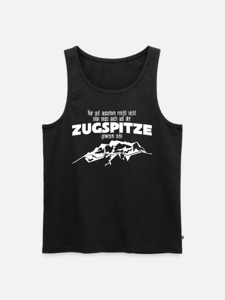 Zugspitze Berge Bergsteigen - Männer Premium Bio Tank Top - Schwarz