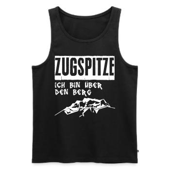 Zugspitze Berg Bergsteiger - Männer Premium Bio Tank Top - Schwarz - Vorne - Michal (187cm)