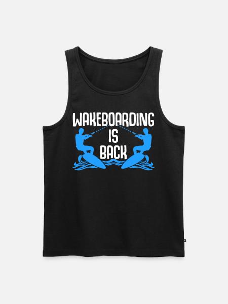 Wakeboarding is back - Männer Premium Bio Tank Top - Schwarz
