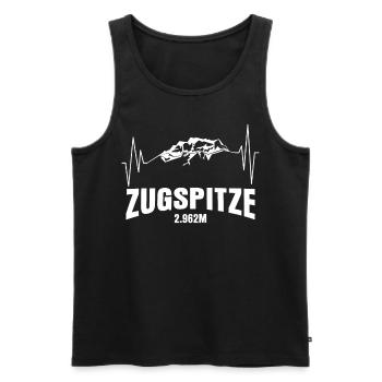 Zugspitze Bergsteigen Berge - Männer Premium Bio Tank Top - Schwarz - Vorne - Michal (187cm)
