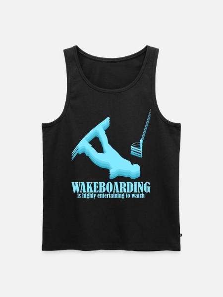 Wakeboarding Wakeboarder Wakeboard - Men's Premium Organic Tank Top - black