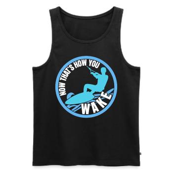 Wakeboard Dire Wakeboarder - Débardeur bio Premium Homme - noir - Devant - Michal (187cm)