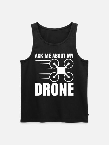 Drohne Quadcopter Quadrocopter Drone - Men's Premium Organic Tank Top - black
