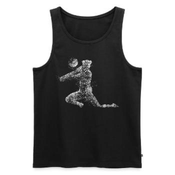 Beach-volley - Débardeur bio Premium Homme - noir - Devant - Michal (187cm)