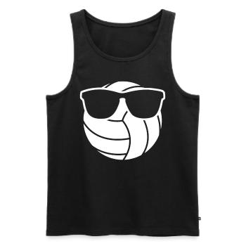 Lunettes de soleil de volleyball de plage - Débardeur bio Premium Homme - noir - Devant - Michal (187cm)