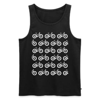 Fat Bike Fatbike - Männer Premium Bio Tank Top - Schwarz - Vorne - AI Model Male 178 light (178cm)