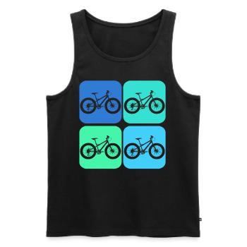 Fatbike retro Fat Bike - Männer Premium Bio Tank Top - Schwarz - Vorne - AI Model Male 178 light (178cm)