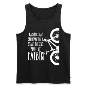 Fatbike Spruch Fat Bike - Männer Premium Bio Tank Top - Schwarz - Vorne - AI Model Male 178 light (178cm)