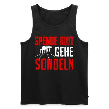 Sondeln Metalldetektor Sondler - Männer Premium Bio Tank Top - Schwarz - Vorne - AI Model Male 178 light (178cm)