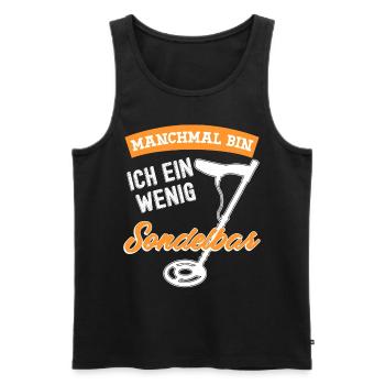 Sondeln Sondler Metalldetektor - Männer Premium Bio Tank Top - Schwarz - Vorne - AI Model Male 178 light (178cm)