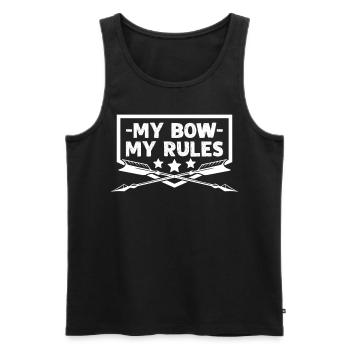 3D Archery Saying Archery - Men's Premium Organic Tank Top - black - Front - Michal (187cm)