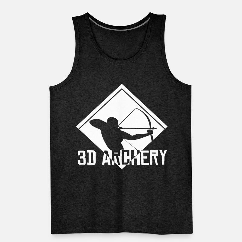 3D Archery Archer Archery Men's Premium Organic Tank Top