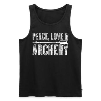 3D Archery Arrows Archery - Men's Premium Organic Tank Top - black - Front - Michal (187cm)