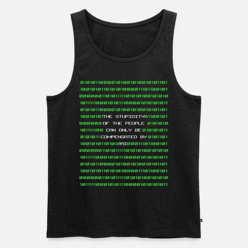 Künstliche Intelligenz - Männer Premium Bio Tank Top - Schwarz