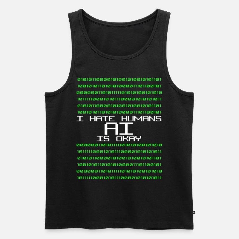 Artifical Intelligence Programmer Admin - Männer Premium Bio Tank Top - Schwarz