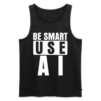 Artifical Intelligence Joke Admin - Männer Premium Bio Tank Top - Schwarz - Vorne - AI Model Male 178 light (178cm)