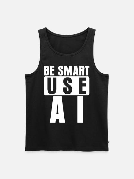 Artifical Intelligence Joke Admin - Men's Premium Organic Tank Top - black